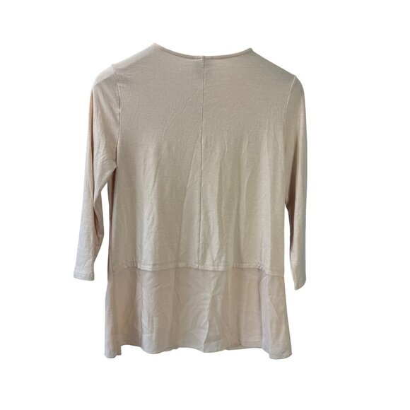 Lysse Womens Caton Top Size S Macadamia Keyhole Front New - Picture 2 of 5